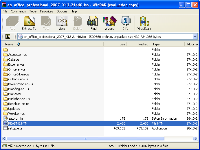 WinRAR åbner stort set alle arkivformater